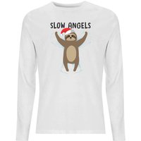 Slow Angels Unisex Long Sleeve T-Shirt - White - L von By IWOOT