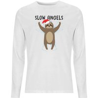 Slow Angels Unisex Long Sleeve T-Shirt - White - XS von By IWOOT