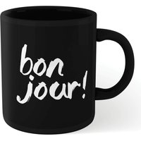 The Motivated Type Bonjour! Mug - Black von By IWOOT
