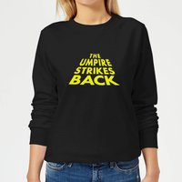 The Umpire Strikes Back Women's Sweatshirt - Black - 5XL von By IWOOT