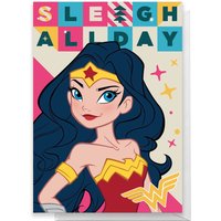 Wonder Woman Sleigh All Day Greetings Card - Standard Card von By IWOOT