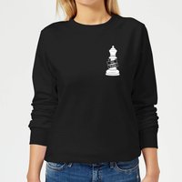 Yas Queen White Pocket Print Women's Sweatshirt - Black - 5XL von By IWOOT