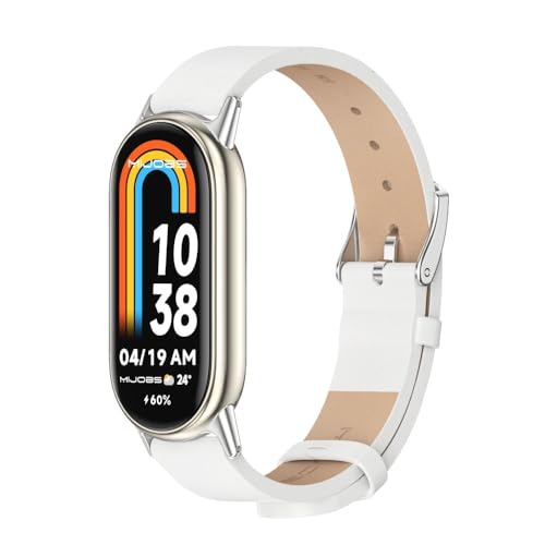 By Qubix - PU Lederband - Weiß - Kompatibel mit Xiaomi Smart Band 8 - Kompatibles Xiaomi Armband, one size, Leder By Qubix - PU Lederband - Weiß - Kompatibel mit Xiaomi Smart Band 8 - Kompatibles Xiaomi Armband, one size, Leder von By Qubix