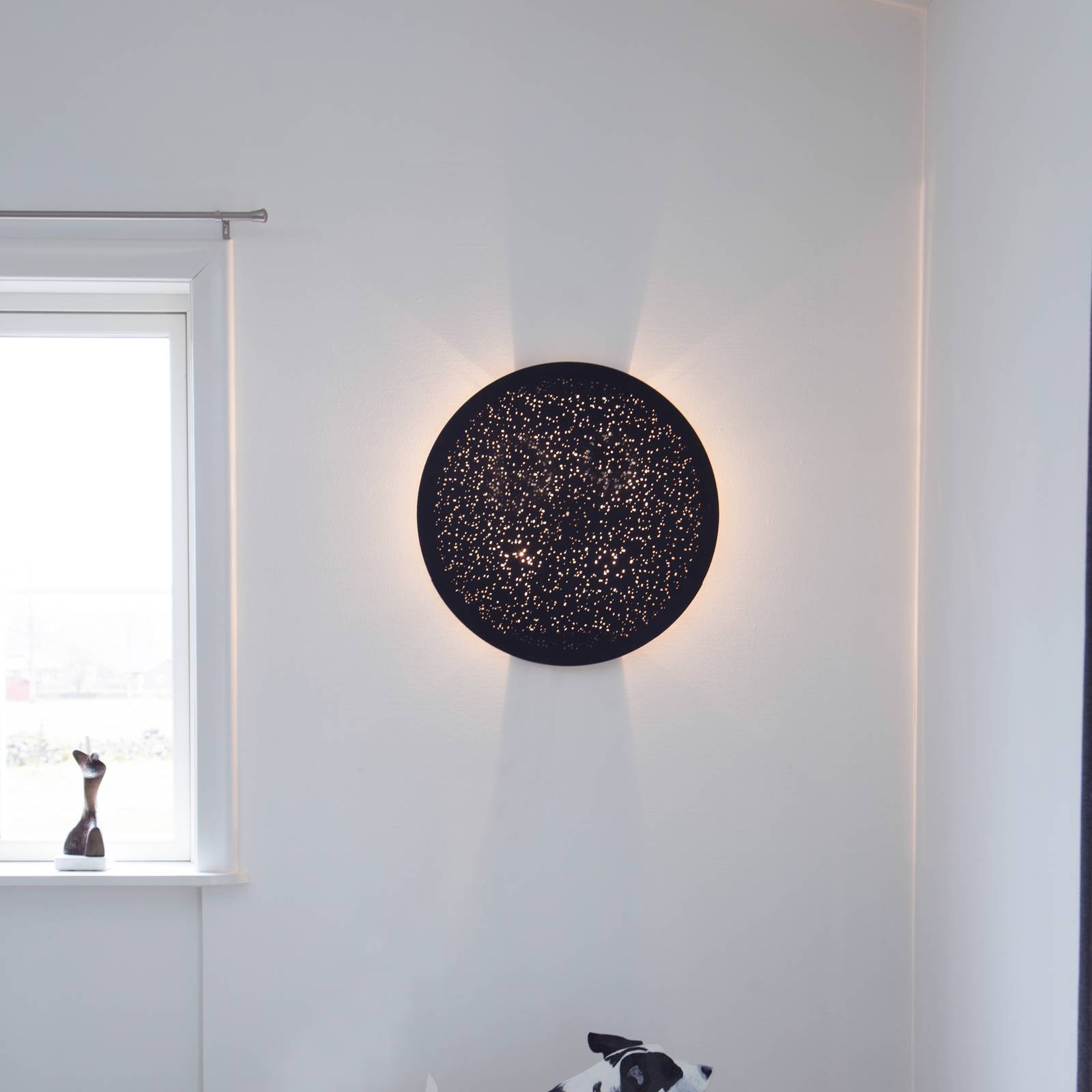 By Rydéns Colby Wandleuchte Ø 70 cm, sandschwarz By Rydéns Colby Wandleuchte Ø 70 cm, sandschwarz von By Rydéns