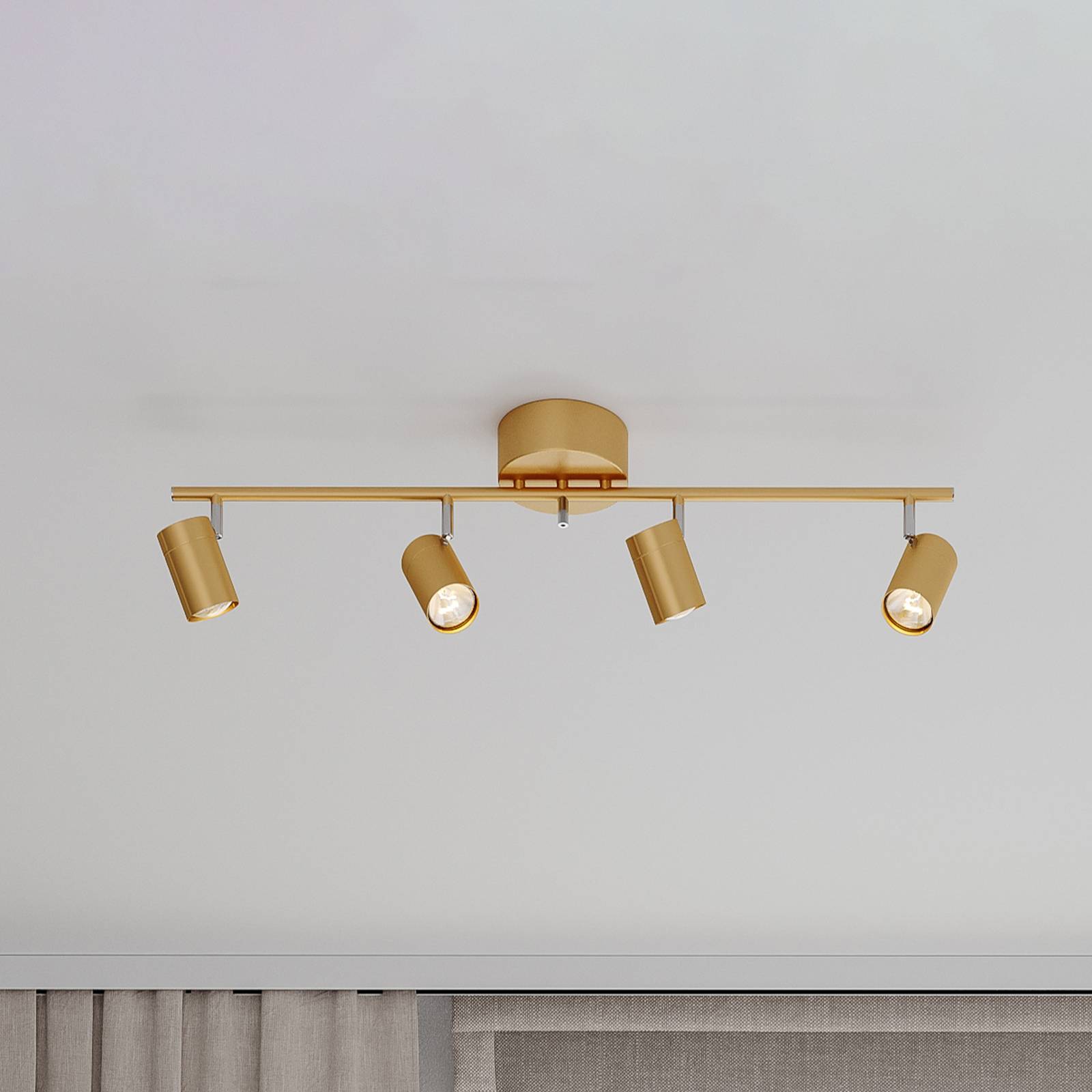 By Rydéns Correct Deckenstrahler 4fl gold matt By Rydéns Correct Deckenstrahler 4fl gold matt von By Rydéns