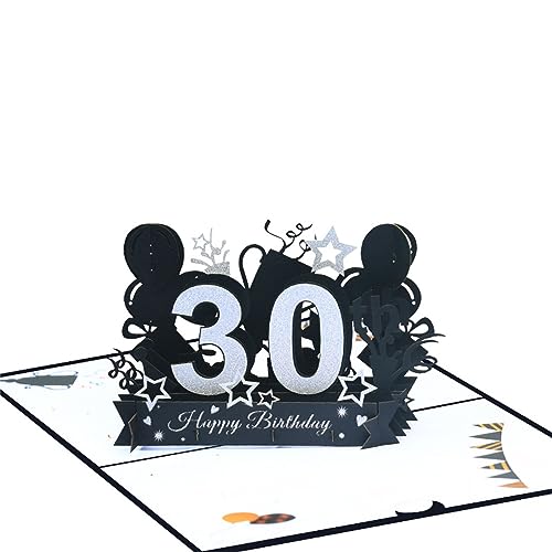 Mehrzweck-3D-Zahlen-Geburtstagskarte, Überraschung, geheimnisvolle Karten für Kinder, Geschenk, Neujahr, Segen, Party-Einladungskarte von Bydezcon