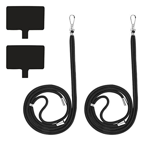 Byffoer Universelle Handykette - Handy Halsband Nylon-Handschlaufen, 2er Pack Abnehmbarer Handy-Gurt Handy Lanyard Kompatibel mit Allen Smartphones Handykette Lanyard Kette Handykordel - Schwarz Byffoer Universelle Handykette - Handy Halsband Nylon-Handschlaufen, 2er Pack Abnehmbarer Handy-Gurt Handy Lanyard Kompatibel mit Allen Smartphones Handykette Lanyard Kette Handykordel - Schwarz von Byffoer