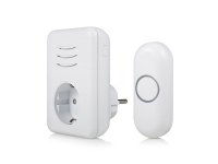 Byron DBY-22313 B313 Funk-Türklingelset, Weiß, 80 dB, Haus, Büro, IP44, Kunststoff, Digital Byron DBY-22313 B313 Funk-Türklingelset, Weiß, 80 dB, Haus, Büro, IP44, Kunststoff, Digital von Byron