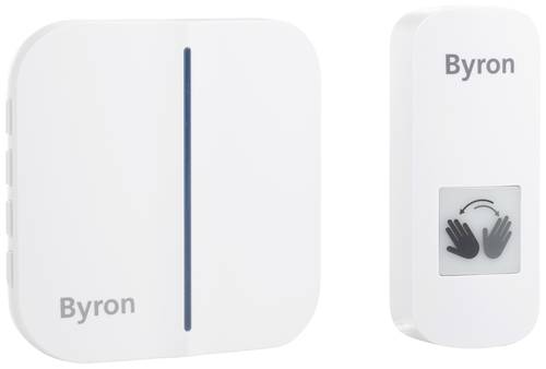 Byron DBY-23441 Klingel batterielos Weiß von Byron