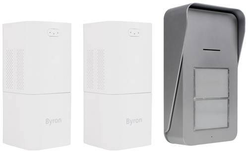 Byron DIC-21525 Gegensprechanlage Funk Komplett-Set Weiß von Byron
