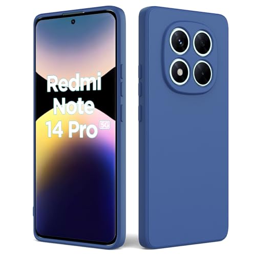 Byvuwiay Hülle für Xiaomi Redmi Note 14 Pro 5G, Anti-Scratch Stoßfeste Hülle, TPU Weich Bumper Schutzhülle für Xiaomi Redmi Note 14 Pro 5G - Blau von Byvuwiay
