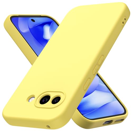 Byvuwiay Hülle kompatibel mit Google Pixel 9a Hülle, weiche TPU Flüssigsilikonhülle, Handyhülle Stoßfest Kratzfest Schutzhülle Google Pixel 9a Case, Gelb Byvuwiay Hülle kompatibel mit Google Pixel 9a Hülle, weiche TPU Flüssigsilikonhülle, Handyhülle Stoßfest Kratzfest Schutzhülle Google Pixel 9a Case, Gelb von Byvuwiay