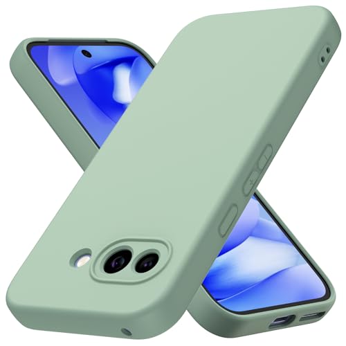 Byvuwiay Hülle kompatibel mit Google Pixel 9a Hülle, weiche TPU Flüssigsilikonhülle, Handyhülle Stoßfest Kratzfest Schutzhülle Google Pixel 9a Case, Matcha Byvuwiay Hülle kompatibel mit Google Pixel 9a Hülle, weiche TPU Flüssigsilikonhülle, Handyhülle Stoßfest Kratzfest Schutzhülle Google Pixel 9a Case, Matcha von Byvuwiay