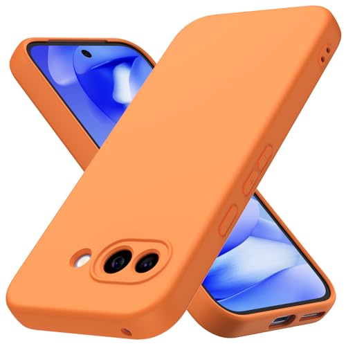 Byvuwiay Hülle kompatibel mit Google Pixel 9a Hülle, weiche TPU Flüssigsilikonhülle, Handyhülle Stoßfest Kratzfest Schutzhülle Google Pixel 9a Case, Orange Byvuwiay Hülle kompatibel mit Google Pixel 9a Hülle, weiche TPU Flüssigsilikonhülle, Handyhülle Stoßfest Kratzfest Schutzhülle Google Pixel 9a Case, Orange von Byvuwiay