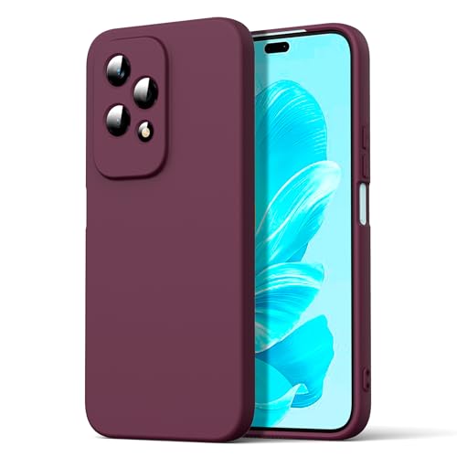 Byvuwiay Hülle kompatibel mit Honor 200 Lite Hülle, weiche TPU Flüssigsilikonhülle, Handyhülle Stoßfest Kratzfest Schutzhülle Honor 200 Lite Case, Weinrot Byvuwiay Hülle kompatibel mit Honor 200 Lite Hülle, weiche TPU Flüssigsilikonhülle, Handyhülle Stoßfest Kratzfest Schutzhülle Honor 200 Lite Case, Weinrot von Byvuwiay
