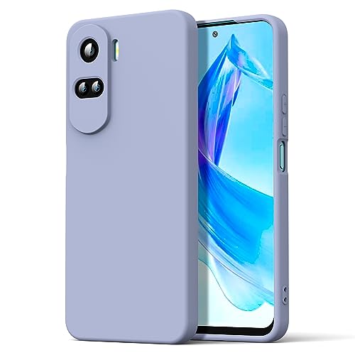 Byvuwiay Hülle kompatibel mit Honor 90 Lite 5G Hülle, weiche TPU Flüssigsilikonhülle, Handyhülle Stoßfest Kratzfest Schutzhülle Honor 90 Lite 5G Case, Lavendelgrau von Byvuwiay
