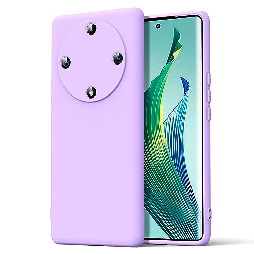 Byvuwiay Hülle kompatibel mit Honor Magic 5 Lite 5G Hülle, weiche TPU Flüssigsilikonhülle, Handyhülle Stoßfest Kratzfest Schutzhülle Honor Magic 5 Lite 5G Case, Lila Byvuwiay Hülle kompatibel mit Honor Magic 5 Lite 5G Hülle, weiche TPU Flüssigsilikonhülle, Handyhülle Stoßfest Kratzfest Schutzhülle Honor Magic 5 Lite 5G Case, Lila von Byvuwiay