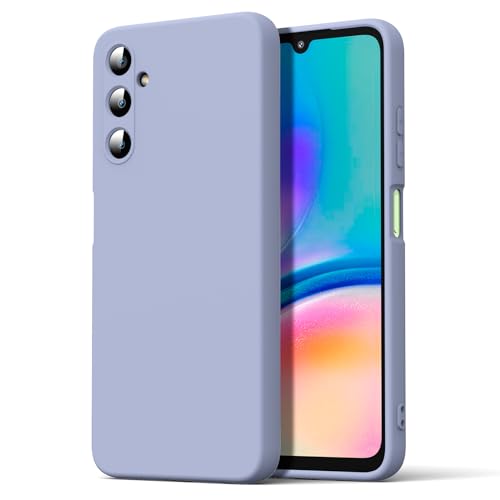 Byvuwiay Hülle kompatibel mit Samsung Galaxy A05s Hülle, weiche TPU Flüssigsilikonhülle, Handyhülle Stoßfest Kratzfest Schutzhülle Samsung Galaxy A05s Case, Lavendelgrau von Byvuwiay