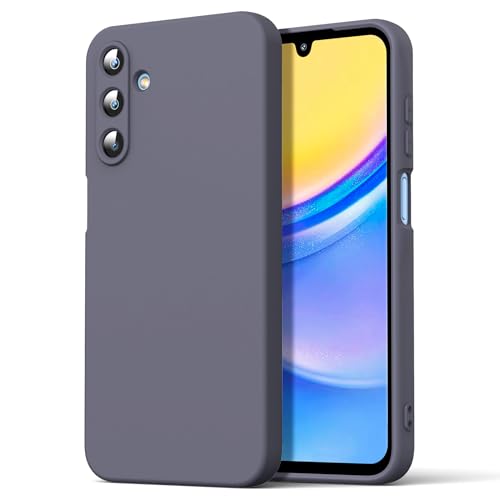 Byvuwiay Hülle kompatibel mit Samsung Galaxy A15 4G/5G Hülle, weiche TPU Flüssigsilikonhülle, Handyhülle Stoßfest Kratzfest Schutzhülle Samsung Galaxy A15 4G/5G Case, Dunkelgrau Byvuwiay Hülle kompatibel mit Samsung Galaxy A15 4G/5G Hülle, weiche TPU Flüssigsilikonhülle, Handyhülle Stoßfest Kratzfest Schutzhülle Samsung Galaxy A15 4G/5G Case, Dunkelgrau von Byvuwiay