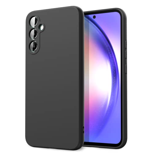Byvuwiay Hülle kompatibel mit Samsung Galaxy A54 5G Hülle, weiche TPU Flüssigsilikonhülle, Handyhülle Stoßfest Kratzfest Schutzhülle Samsung Galaxy A54 5G Case, Schwarz Byvuwiay Hülle kompatibel mit Samsung Galaxy A54 5G Hülle, weiche TPU Flüssigsilikonhülle, Handyhülle Stoßfest Kratzfest Schutzhülle Samsung Galaxy A54 5G Case, Schwarz von Byvuwiay