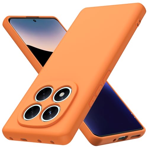 Byvuwiay Hülle kompatibel mit Xiaomi Redmi Note 14 Pro 5G, weiche TPU Flüssigsilikonhülle, Handyhülle Stoßfest Kratzfest Schutzhülle, Orange Byvuwiay Hülle kompatibel mit Xiaomi Redmi Note 14 Pro 5G, weiche TPU Flüssigsilikonhülle, Handyhülle Stoßfest Kratzfest Schutzhülle, Orange von Byvuwiay
