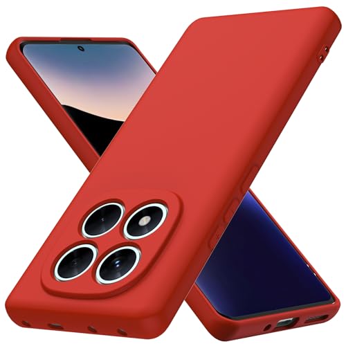 Byvuwiay Hülle kompatibel mit Xiaomi Redmi Note 14 Pro 5G, weiche TPU Flüssigsilikonhülle, Handyhülle Stoßfest Kratzfest Schutzhülle, Rot Byvuwiay Hülle kompatibel mit Xiaomi Redmi Note 14 Pro 5G, weiche TPU Flüssigsilikonhülle, Handyhülle Stoßfest Kratzfest Schutzhülle, Rot von Byvuwiay
