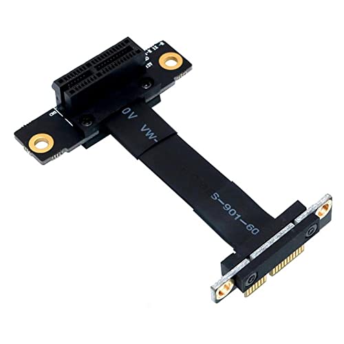 Daweglop 5CM PCIE X1 Riser Kabel 90 Grad Rechtwinkliges PCIe 3.0 X1 zu X1 VerläNgerung Kabel 8Gbps PCI für ITX Chassis von Bzocio