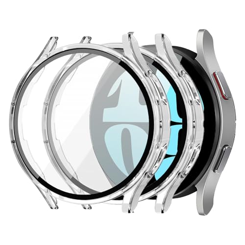 Bzzerumy 2 Stück Schutzhülle für Samsung Galaxy Watch 7 40mm, Ultradünne Kratzfeste und Stoßfeste Hülle für Samsung Watch 7 Ultra, Perfekte Passform Schutz für Galaxy Watch 7, Transparentes Design von Bzzerumy