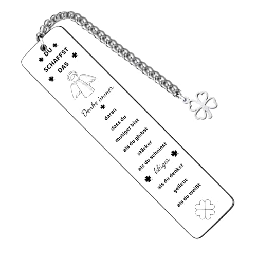 Bzzerumy Lesezeichen Metall - Glücksbringer Bookmark, Aesthetic Lesezeichen, Kleeblatt Glücksbringer, Prüfung Glücksbringer, Glücksbringer Schule, Glücksbringer Anhänger Bzzerumy Lesezeichen Metall - Glücksbringer Bookmark, Aesthetic Lesezeichen, Kleeblatt Glücksbringer, Prüfung Glücksbringer, Glücksbringer Schule, Glücksbringer Anhänger von Bzzerumy