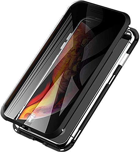 C/N Anti-peep Magnetische Hülle für Samsung Galaxy S10+/Plus mit Sichtschutz Handyhülle 360 Grad Doppelseitig Gehärtetes Glas Schutzhülle Magnetische Adsorption Anti-Spähen Sichtschutz Anti-Spy Case von C/N