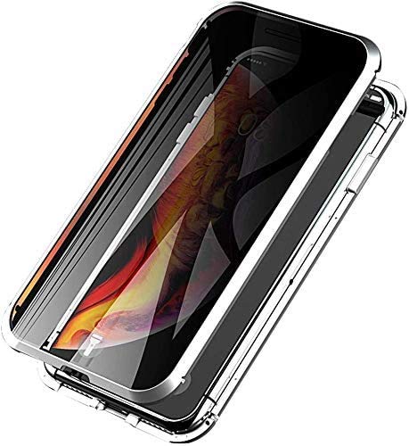 C/N Anti-peep Magnetische Hülle für Samsung Galaxy S10e mit Sichtschutz Handyhülle 360 Grad Doppelseitig Gehärtetes Glas Schutzhülle Magnetische Adsorption Anti-Spähen Sichtschutz Anti-Spy Case von C/N