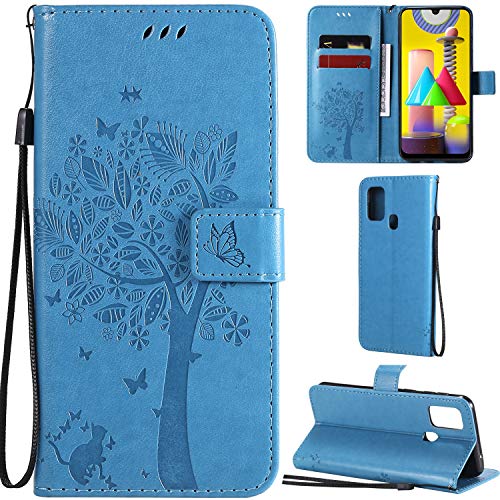 C/N DodoBuy Hülle für Google Pixel 4A 5G, Katze Baum Muster Flip PU Leder Schutzhülle Handy Tasche Case Cover Standfunktion mit Kartenfächer - Blau C/N DodoBuy Hülle für Google Pixel 4A 5G, Katze Baum Muster Flip PU Leder Schutzhülle Handy Tasche Case Cover Standfunktion mit Kartenfächer - Blau von C/N