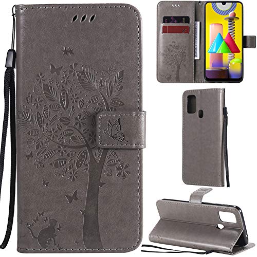 C/N DodoBuy Hülle für Google Pixel 4A 5G, Katze Baum Muster Flip PU Leder Schutzhülle Handy Tasche Case Cover Standfunktion mit Kartenfächer - Grau C/N DodoBuy Hülle für Google Pixel 4A 5G, Katze Baum Muster Flip PU Leder Schutzhülle Handy Tasche Case Cover Standfunktion mit Kartenfächer - Grau von C/N