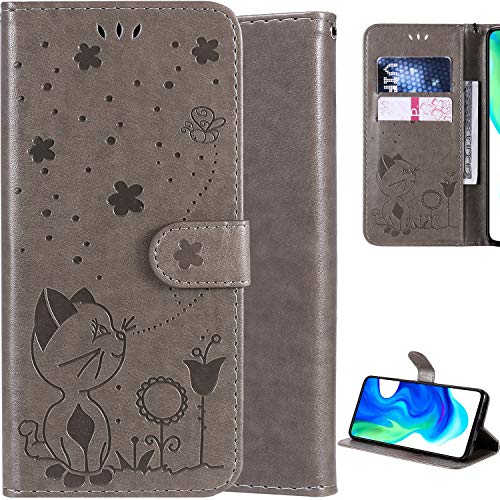 C/N DodoBuy Hülle für Motorola Moto G9 Play, Katze Muster PU Leder Schutzhülle Tasche Case Flip Folio Cover Brieftasche Ständer Kartenfächer Magnetverschluss Trageschlaufe - Grau C/N DodoBuy Hülle für Motorola Moto G9 Play, Katze Muster PU Leder Schutzhülle Tasche Case Flip Folio Cover Brieftasche Ständer Kartenfächer Magnetverschluss Trageschlaufe - Grau von C/N