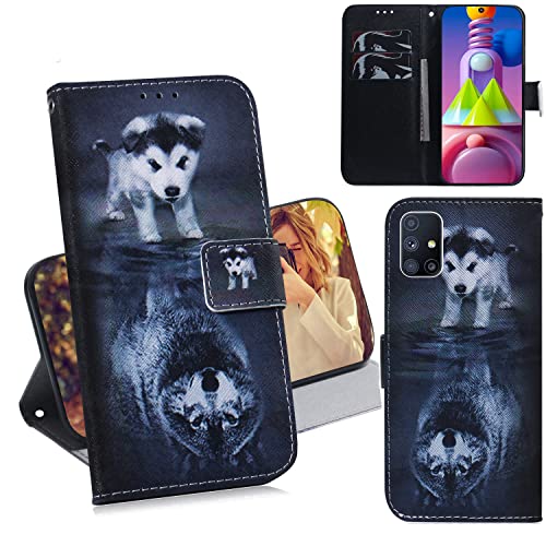 C/N DodoBuy Hülle für Samsung Galaxy M51, Flip PU Leder Schutzhülle Handy Tasche Case Cover Wallet Standfunktion mit Kartenfächer Magnetverschluss - Hund Wolf C/N DodoBuy Hülle für Samsung Galaxy M51, Flip PU Leder Schutzhülle Handy Tasche Case Cover Wallet Standfunktion mit Kartenfächer Magnetverschluss - Hund Wolf von C/N