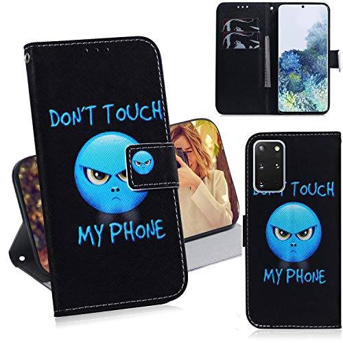 C/N DodoBuy Hülle für Samsung Galaxy S20 FE, Flip PU Leder Schutzhülle Handy Tasche Case Cover Wallet Standfunktion mit Kartenfächer Magnetverschluss - Don't Touch von C/N