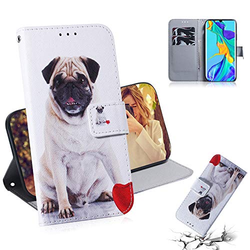 C/N DodoBuy Hülle für Xiaomi Mi 10T Lite, Flip PU Leder Schutzhülle Handy Tasche Case Cover Wallet Standfunktion mit Kartenfächer Magnetverschluss - Hund von C/N