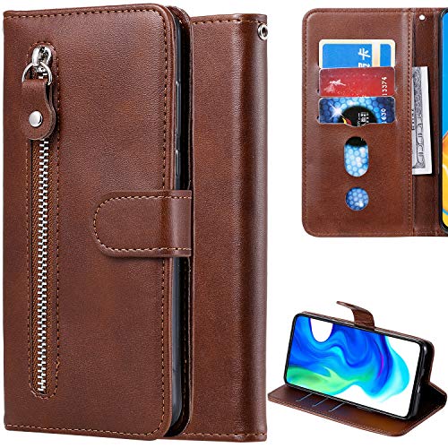 C/N DodoBuy Reißverschluss Hülle für Motorola Moto G9 Plus, Magnetische Flip PU Leder Schutzhülle Zipper Handy Tasche Case Cover Brieftasche Wallet mit Silikon TPU Kartenfächer Stand - Braun C/N DodoBuy Reißverschluss Hülle für Motorola Moto G9 Plus, Magnetische Flip PU Leder Schutzhülle Zipper Handy Tasche Case Cover Brieftasche Wallet mit Silikon TPU Kartenfächer Stand - Braun von C/N
