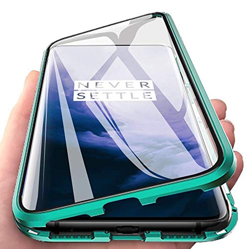 C/N Für Huawei Mate 40 Pro Hülle,【Vorn + Hinten 9H Glas,Stark Magnetisch Case mit Magnetischer Adsorptionskasten Metall Rahmen 360 Grad Komplett Schutzhülle für Huawei Mate 40 Pro Cover von C/N