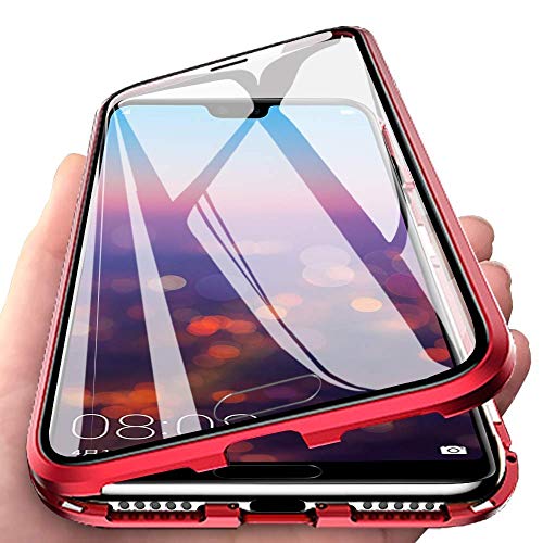 C/N Für Xiaomi 10T Lite Hülle,【Vorn + Hinten 9H Glas,Stark Magnetisch Case mit Magnetischer Adsorptionskasten Metall Rahmen 360 Grad Komplett Schutzhülle für Xiaomi 10T Lite Cover von C/N