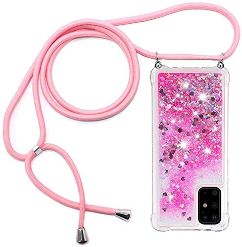 C/N Handykette für Samsung Galaxy S20 FE Hülle,Glitzer Hülle Flüssig Bewegende Treibsand Transparent Handyhülle - Silikonhülle, Hülle mit Band, Stylische Kette mit Hülle für Samsung S20 FE C/N Handykette für Samsung Galaxy S20 FE Hülle,Glitzer Hülle Flüssig Bewegende Treibsand Transparent Handyhülle - Silikonhülle, Hülle mit Band, Stylische Kette mit Hülle für Samsung S20 FE von C/N