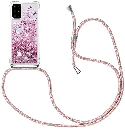 C/N Handykette für Samsung Galaxy S20 FE Hülle,Glitzer Hülle Flüssig Bewegende Treibsand Transparent Handyhülle - Silikonhülle, Hülle mit Band, Stylische Kette mit Hülle für Samsung S20 FE C/N Handykette für Samsung Galaxy S20 FE Hülle,Glitzer Hülle Flüssig Bewegende Treibsand Transparent Handyhülle - Silikonhülle, Hülle mit Band, Stylische Kette mit Hülle für Samsung S20 FE von C/N