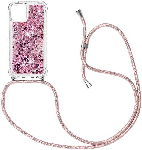 C/N Handykette für iPhone 12 Pro Max Hülle,Glitzer Hülle Flüssig Bewegende Treibsand Transparent Handyhülle - Silikonhülle, Hülle mit Band, Stylische Kette mit Hülle für iPhone 12 Pro Max C/N Handykette für iPhone 12 Pro Max Hülle,Glitzer Hülle Flüssig Bewegende Treibsand Transparent Handyhülle - Silikonhülle, Hülle mit Band, Stylische Kette mit Hülle für iPhone 12 Pro Max von C/N