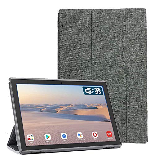 C/N Hülle für Blackview TAB 8E 10.1 Zoll, Leicht PU Leder Folio Ständer Schutzhülle Etui Case für Blackview TAB 8E 10.1 Zoll, Grau von C/N