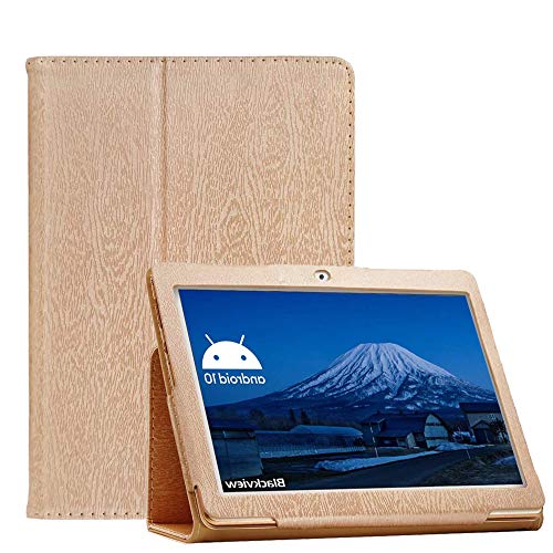 C/N Hülle für Blackview Tab8 Tablet, Ultra Schlank Schutzhülle Etui mit Standfunktion Smart Case Cover für Blackview Tab8 Tablet, Gold von C/N