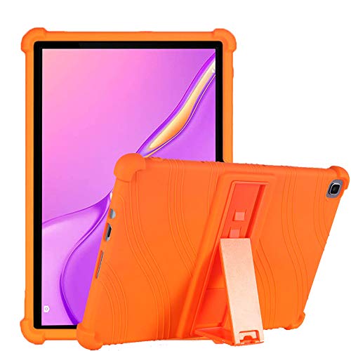 C/N Hülle für Huawei Matepad T10/T10S, Stand Silikon kinderfreundliche Stoßfest Schützend Abdeckung Hüllen für Huawei Matepad T10/T10S 2020 10.1 Zoll Tablet, Orange von C/N