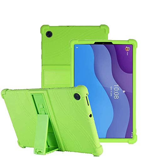 C/N Hülle für Lenovo Tab M10 HD 2nd Gen 10.1, Stand Silikon kinderfreundliche Stoßfest Schützend Abdeckung Hüllen für Lenovo Tab M10 HD Gen 2 10.1 Inch 2020 TB-X306X/X306F, Grün von C/N