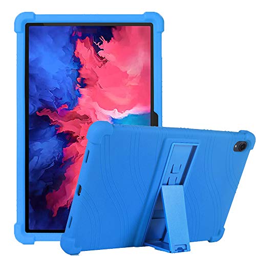 C/N Hülle für Lenovo Tab P11, Stand Silikon kinderfreundliche Stoßfest Schützend Abdeckung Hüllen für Lenovo Tab P11 11-Zoll 2020 TB-J606F/J606X, Dunkel Blau von C/N