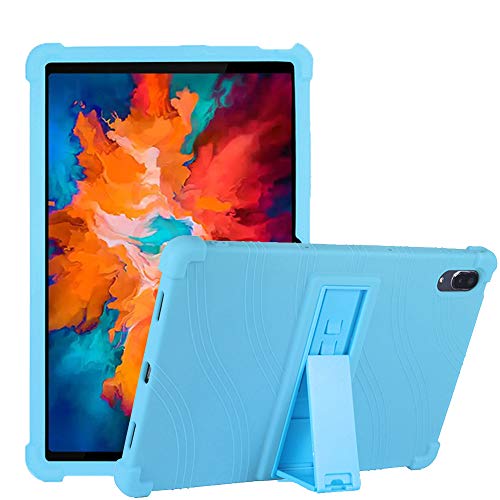 C/N Hülle für Lenovo Tab P11 Pro, Stand Silikon kinderfreundliche Stoßfest Schützend Abdeckung Hüllen für Lenovo Tab P11 Pro 11.5 (TB-J706F/TB-J706L) 2020, Blau von C/N