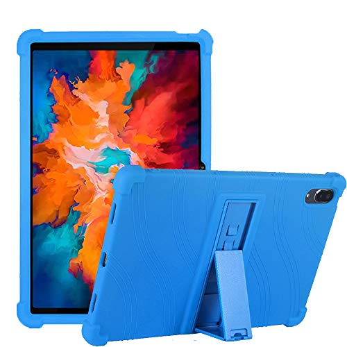 C/N Hülle für Lenovo Tab P11 Pro, Stand Silikon kinderfreundliche Stoßfest Schützend Abdeckung Hüllen für Lenovo Tab P11 Pro 11.5 (TB-J706F/TB-J706L) 2020, Dunkel Blau von C/N